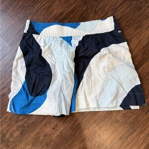 CALIA by Carrie Underwood Navy and White Textured Shorts